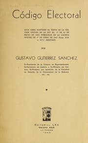 Tapa de Código electoral