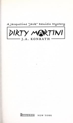 Tapa de DIRTY MARTINI