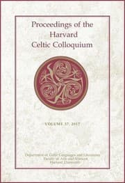 Tapa de Proceedings of the Harvard Celtic Colloquium, 37