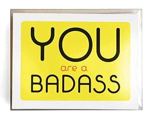 Tapa de You Are a Badass® Notecards