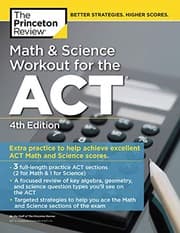 Tapa de Math and Science Workout for the ACT, 4th Edition