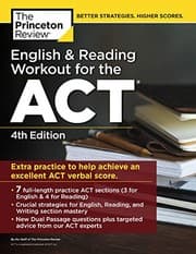 Tapa de English and Reading Workout for the ACT, 4th Edition