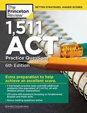 Tapa de 1,511 ACT Practice Questions, 6th Edition
