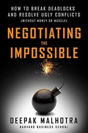 Tapa de Negotiating the Impossible