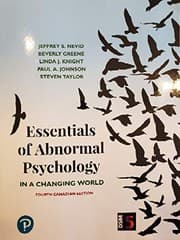 Tapa de Essentials of Abnormal Psychology, Fourth Canadian Edition, 4/E