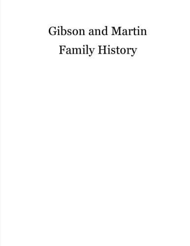 Tapa de Gibson Family History