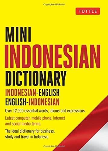 Tapa de Mini Indonesian Dictionary