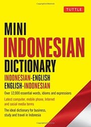 Tapa de Mini Indonesian Dictionary
