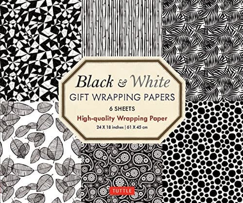 Tapa de Black & White Gift Wrapping Papers - 6 sheets