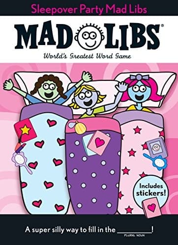 Tapa de Sleepover Party Mad Libs