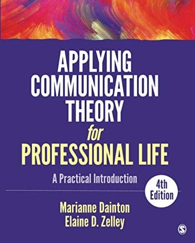 Tapa de Applying Communication Theory for Professional Life