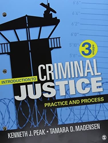 Tapa de Introduction to Criminal Justice