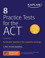 Tapa de 8 Practice Tests for the ACT