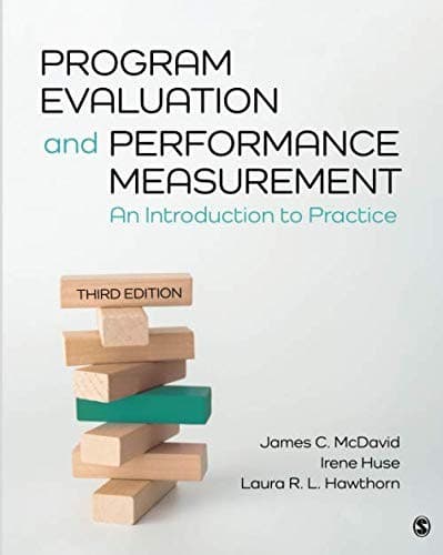 Tapa de Program Evaluation and Performance Measurement