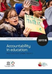 Tapa de Global Education Monitoring Report 2017/18 : Accountability in education