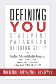 Tapa de Defining You : How Smart Professionals Craft the Answers to
