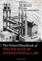 Tapa de The Oxford Handbook of the Sources of International Law
