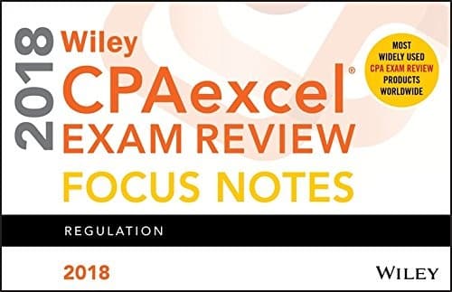 Tapa de Wiley CPAexcel Exam Review 2018 Focus Notes