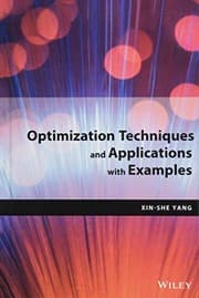 Tapa de Optimization Techniques and Applications with Examples