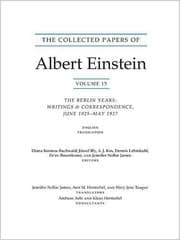 Tapa de The Collected Papers of Albert Einstein, Volume 15 : The Berlin Years