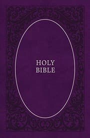 Tapa de KJV, Holy Bible, Soft Touch Edition, Leathersoft, Purple, Comfort Print