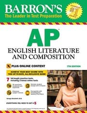 Tapa de Barron's AP English Literature and Composition with Online Tests