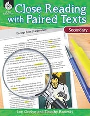 Tapa de Close Reading with Paired Texts Secondary