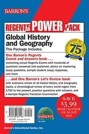 Tapa de Regents Global History and Geography Power Pack : Let's Review : Global History and Geography + Regents Exams and Answers