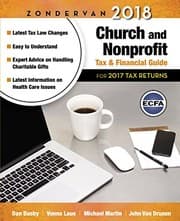 Tapa de Zondervan 2018 Church and Nonprofit Tax and Financial Guide