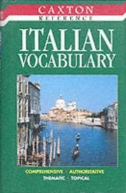 Tapa de Italian Vocabulary (Caxton Reference)