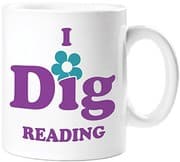 Tapa de I Dig Reading Mug