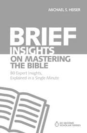 Tapa de Brief Insights on Mastering the Bible