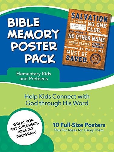 Tapa de Bible Memory Poster Pack for Elementary Kids