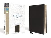 Tapa de NIV, Heritage Bible, Deluxe Single-Column, Leathersoft, Black, Comfort Print