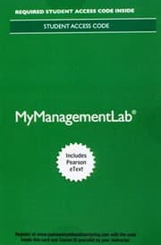 Tapa de Mylab Management with Pearson Etext -- Access Card -- For Essentials of Organizational Behavior