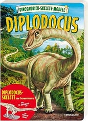 Tapa de Dinosaurier-Skelett- Modell Diplodocus zum Basteln für Kinder