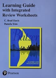 Tapa de Learning Guide for Algebra and Trigonometry