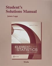 Tapa de Student's Solutions Manual for Elementary Statistics Using Excel
