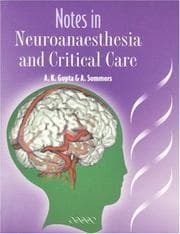 Tapa de Notes in Neuroanaesthesia and Critical Care