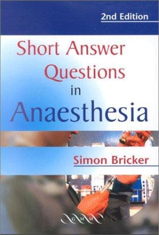 Tapa de Short Answer Questions in Anaesthesia