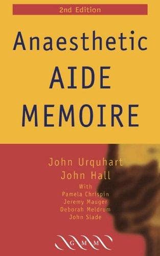 Tapa de Anaesthetic Aide Memoire