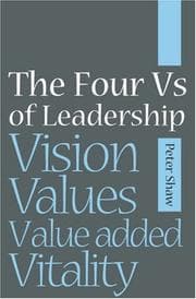 Tapa de The Four Vs of Leadership