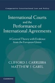 Tapa de International Courts and the Performance of International Agreements