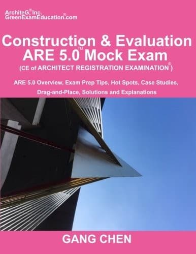 Tapa de Construction & Evaluation  ARE 5.0 Mock Exam