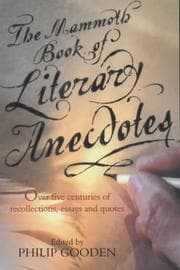Tapa de The mammoth book of literary anecdotes