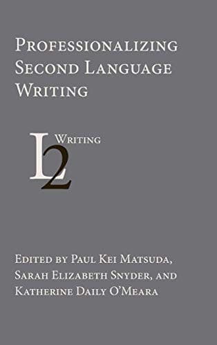 Tapa de Professionalizing Second Language Writing