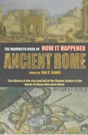 Tapa de The mammoth book of how it happened in ancient Rome