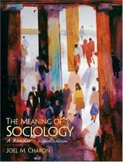 Tapa de The meaning of sociology