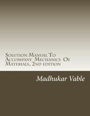 Tapa de Solution Manual To Accompany  Mechanics  Of Materials, 2nd edition