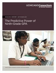 Tapa de The Predictive Power of Ninth-Grade GPA